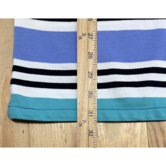 TALBOTS WOMAN Tunic/ Dress 3/4 SLEEVE MULTICOLOR STRIPED TOP Small - Picture 4 of 6